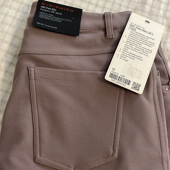 lululemon athletica Other - NWT ABC pant slim *cord